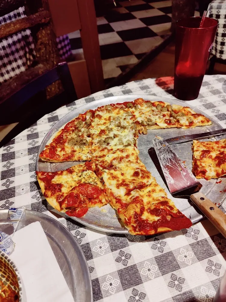 Half Pepperoni and Half Sausage Large